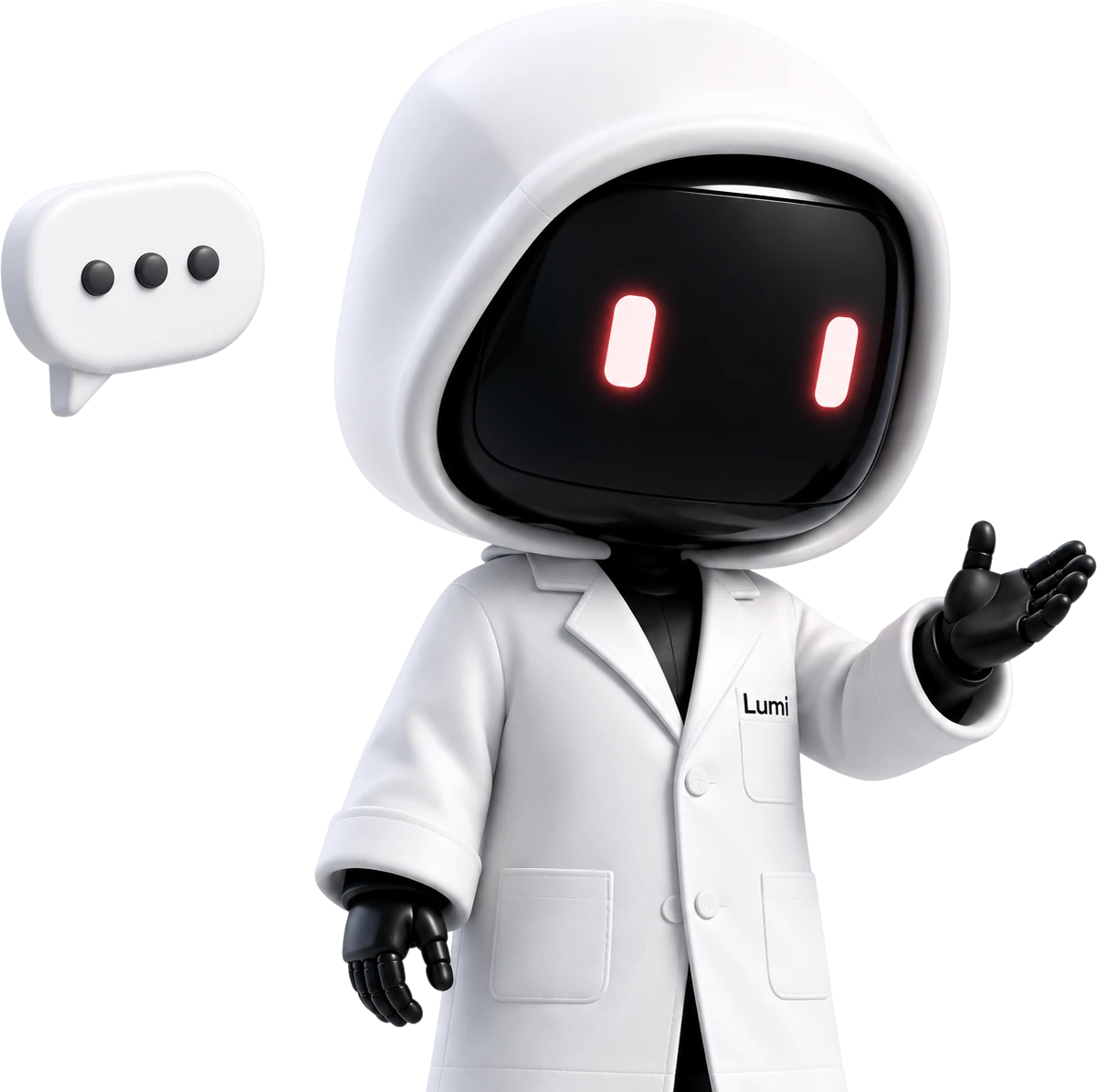 Lumi robot waving