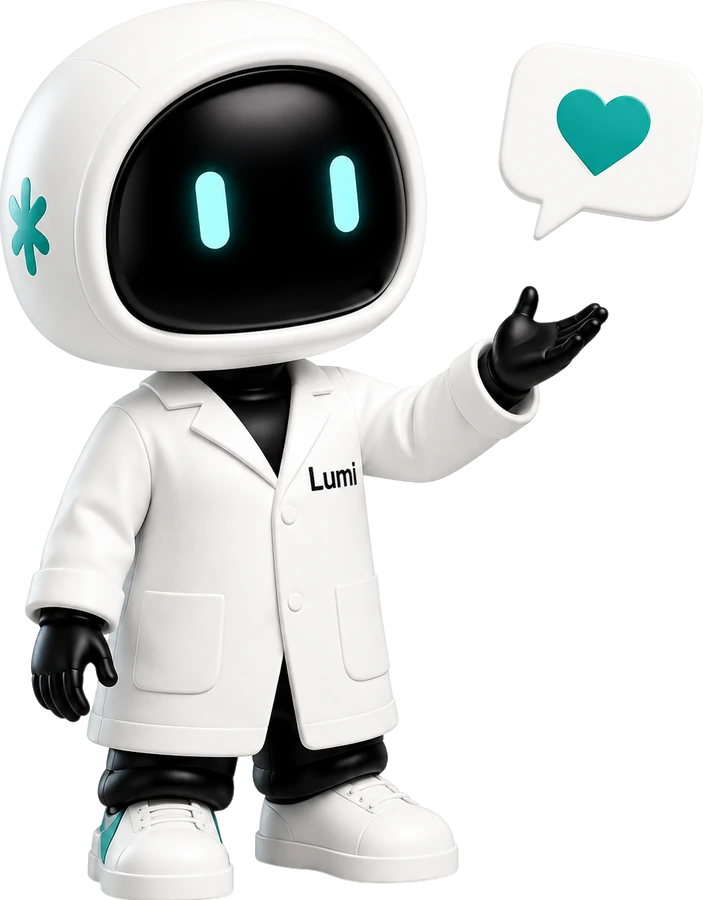 Lumi robot presenting features